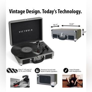 victrola | Portable Audio & Video | Victrola Journey Bluetooth Suitcase ...
